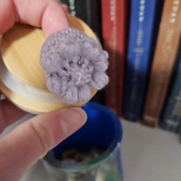 Crochet Octopus in Upcycled Jar - Picture 4 of 8